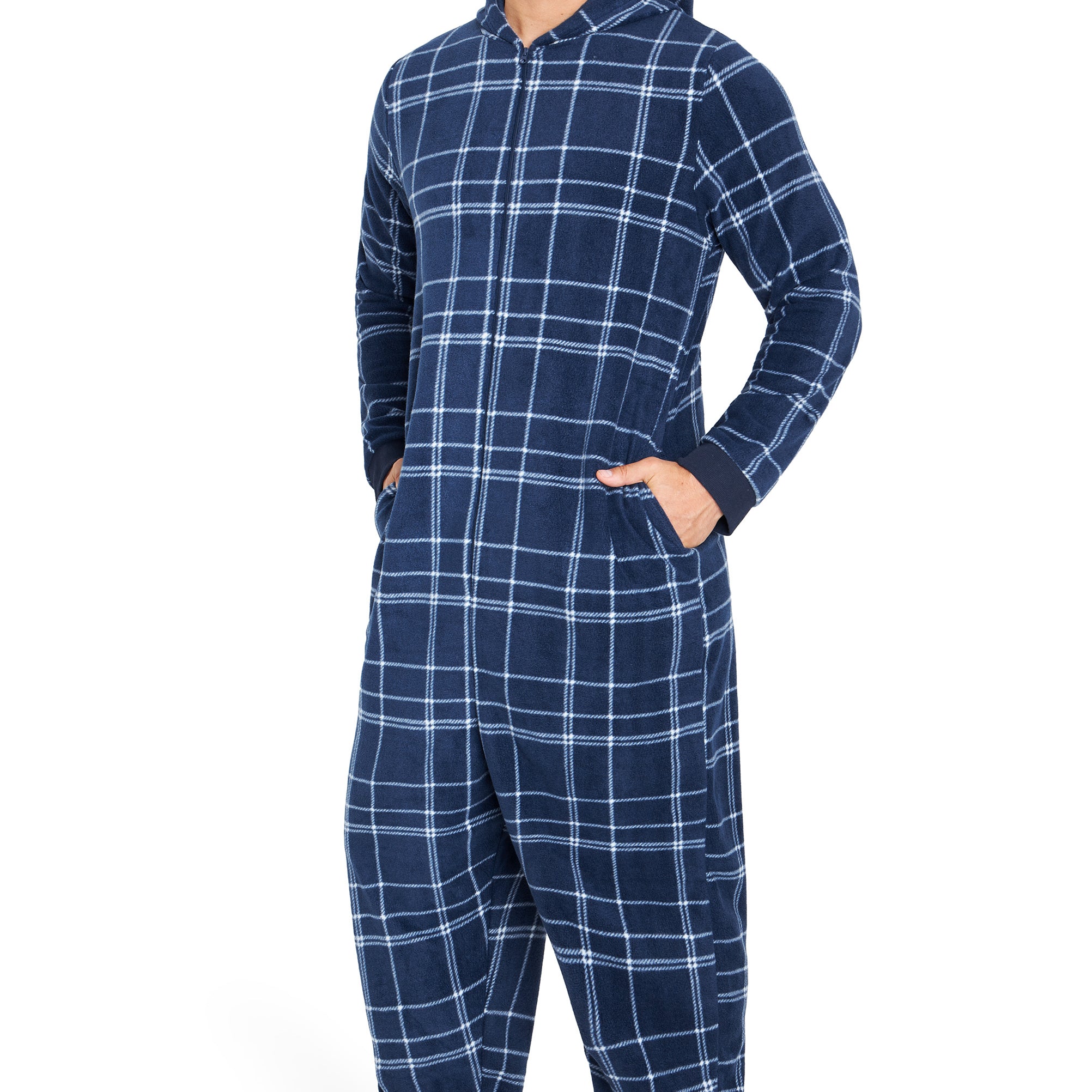 CityComfort Onesies for Men, Hooded Fleece Onesie, Gifts for Men - Get Trend