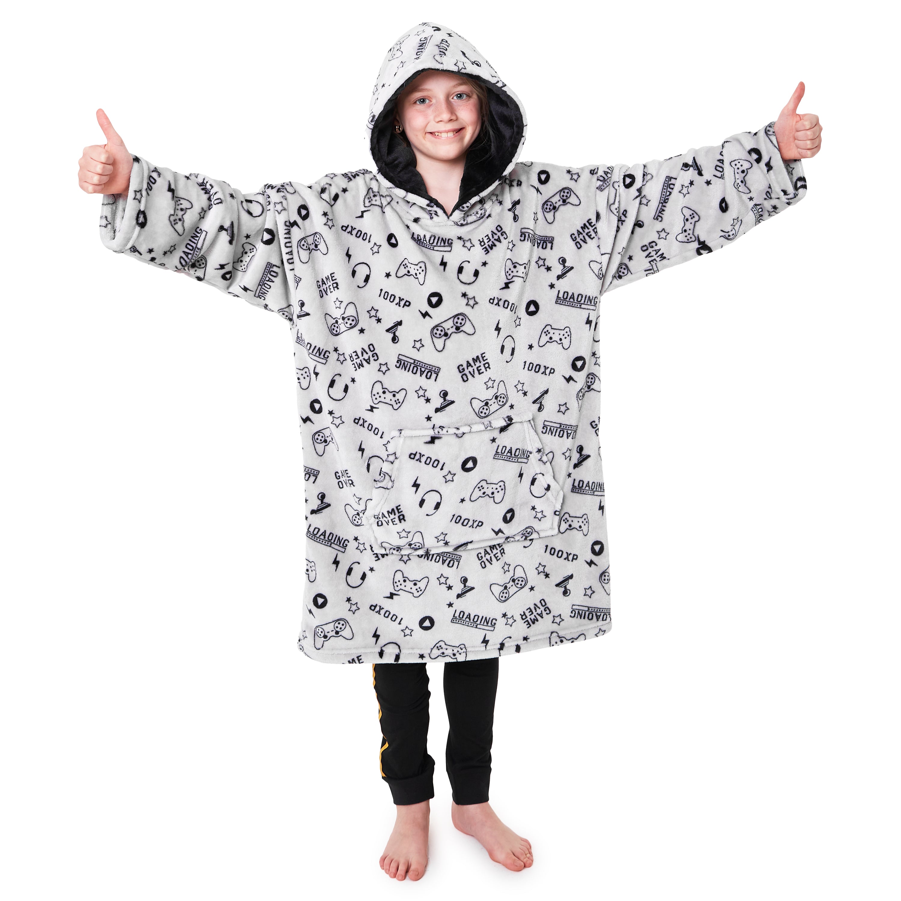 CityComfort Hoodie For Boys, Fleece Oversized Hoodie Blanket - Get Trend