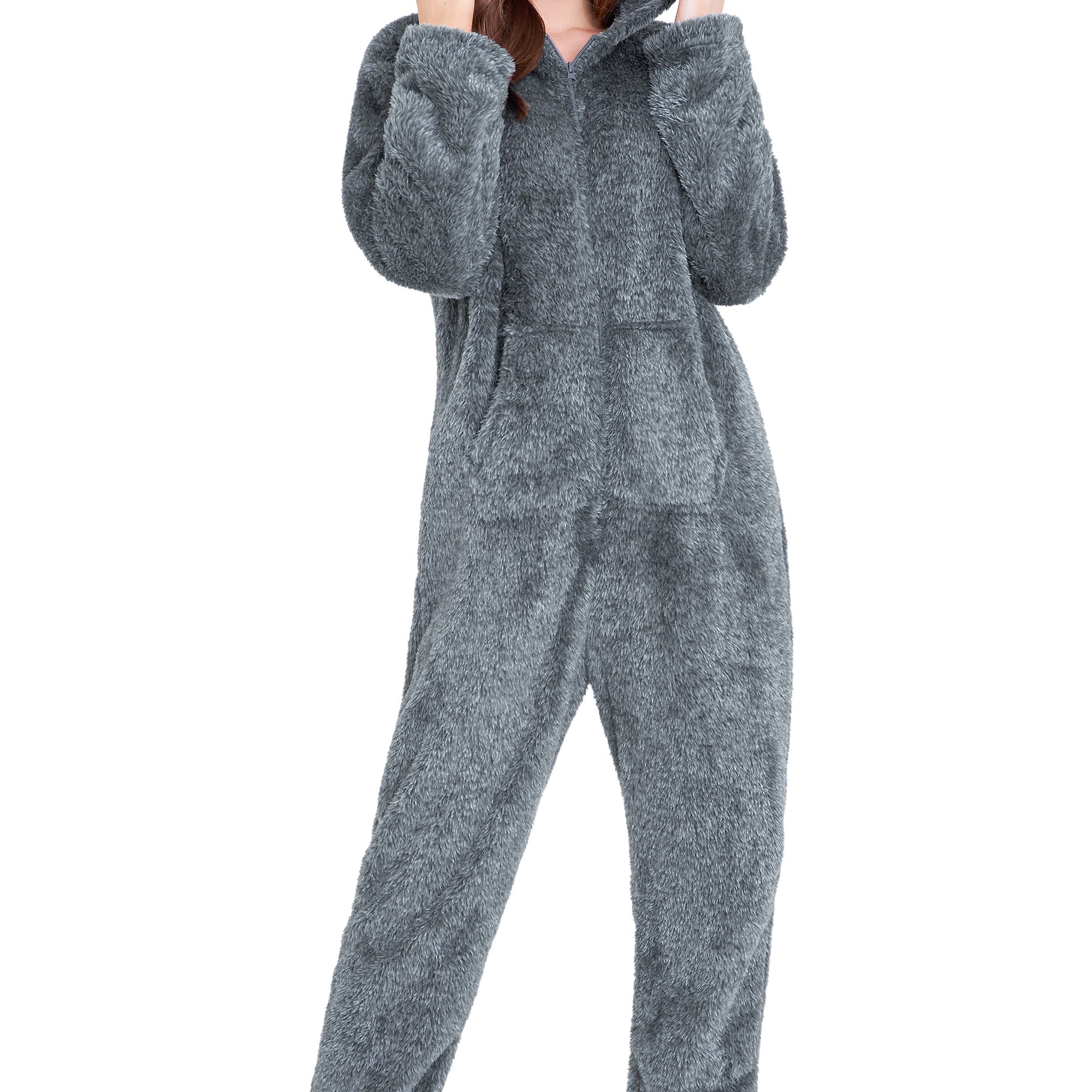 CityComfort Onesies for Women Soft Comfy Fleece Pyjamas Nightwear for Women - Get Trend