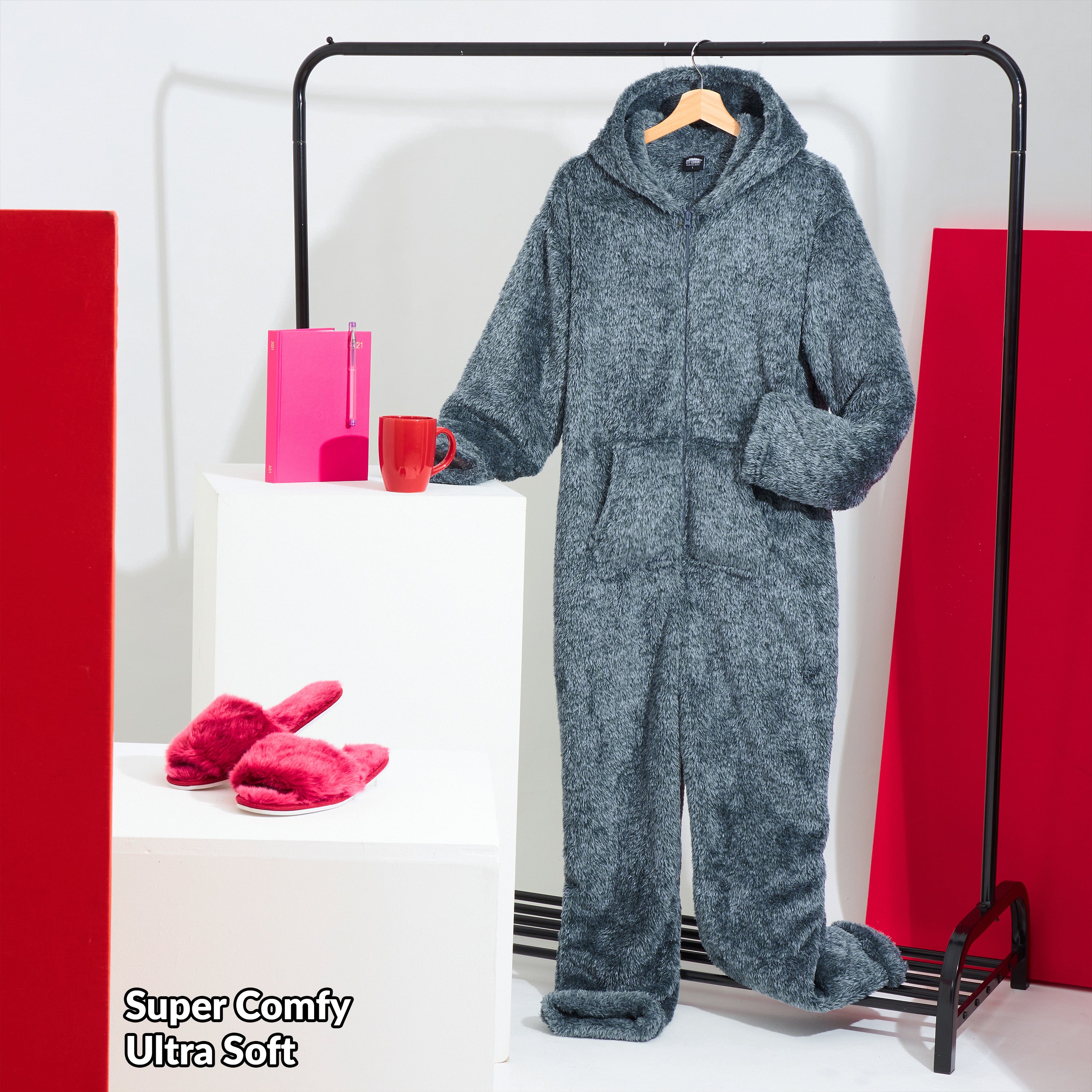 CityComfort Onesies for Women Soft Comfy Fleece Pyjamas Nightwear for Women - Get Trend