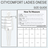 CityComfort Onesies for Women Soft Comfy Fleece Pyjamas Nightwear for Women - Get Trend