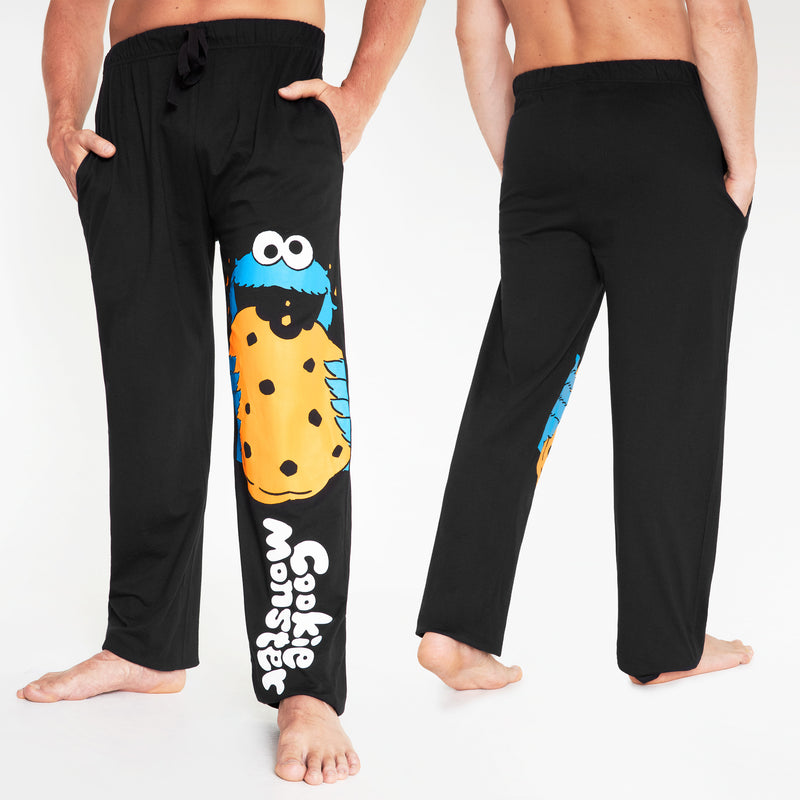 Sesame Street Men Pyjama Bottoms - Cookie Monster Lounge Pants - Get Trend