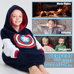 Marvel Oversized Blanket Hoodie for Kids - Captain America - Get Trend