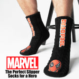 Marvel Fluffy Socks, Mens Slipper Socks - Deadpool - Get Trend