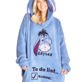 Disney Hoodie Blanket, Sherpa Fleece Oversized Hoodie, Eeyore Gifts - Get Trend