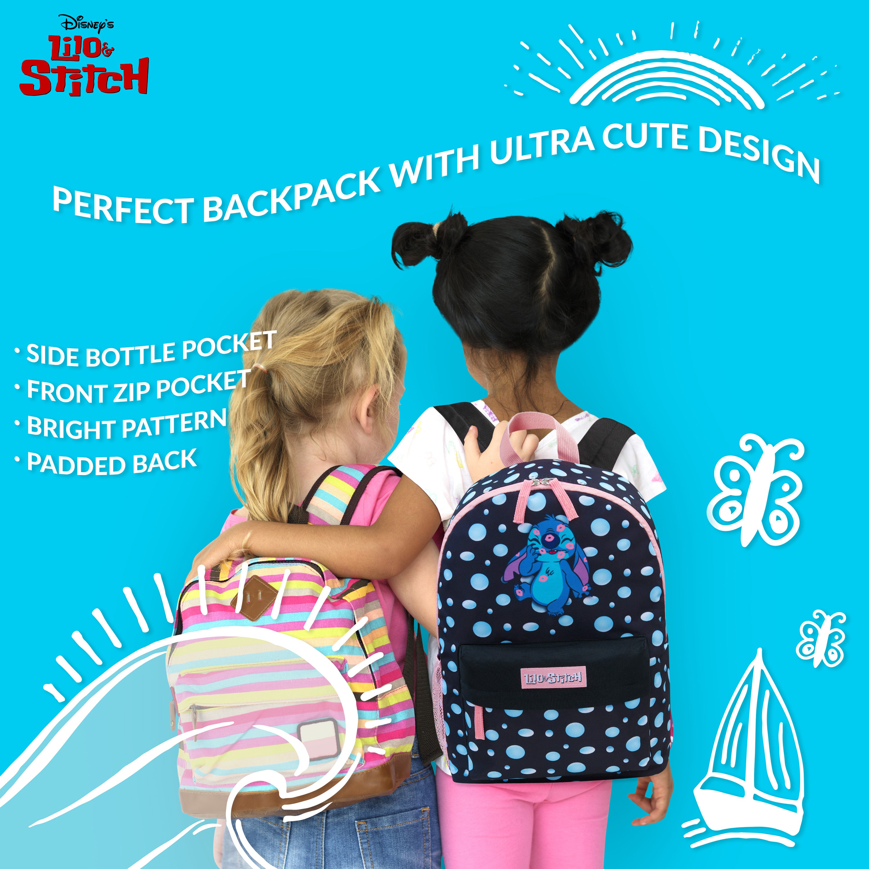 Disney Backpack for Girls, Stitch School Bags for Girls - Get Trend