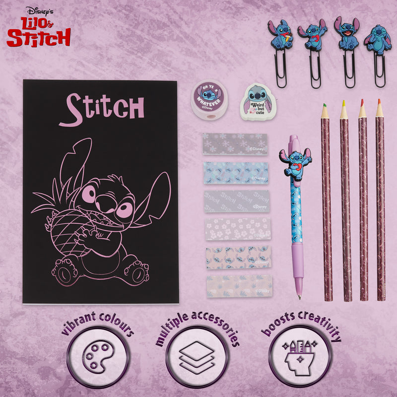 Disney Stitch Party Supplies Bundle 6 Pack Pens with Stitch Tattoos for Kids Adults (Lilo and Stitch Party Favors)