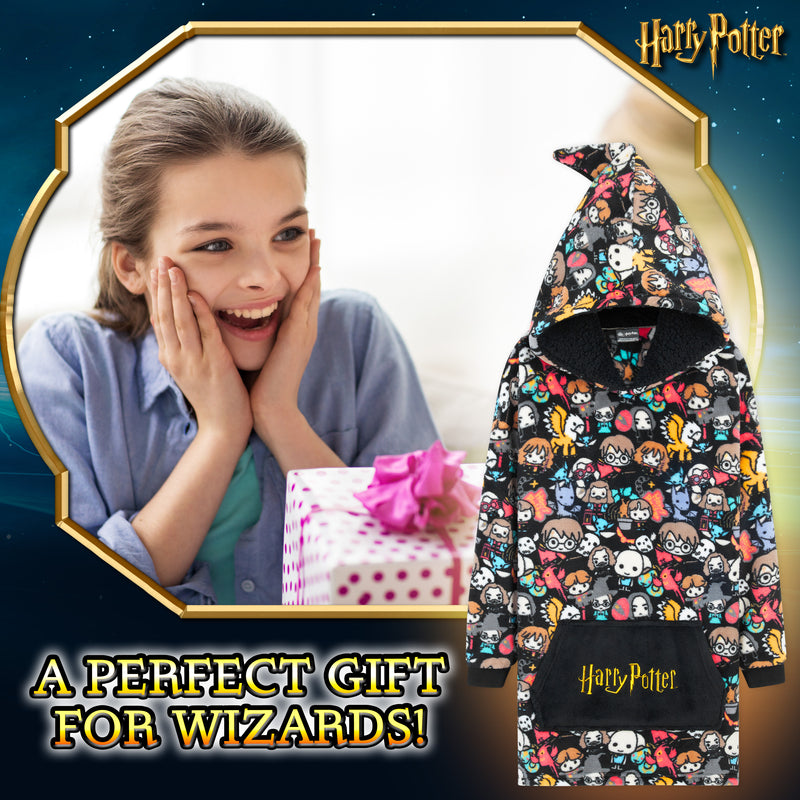Harry Potter Oversized Hoodie Blanket for Kids, Gifts for Girls Boys