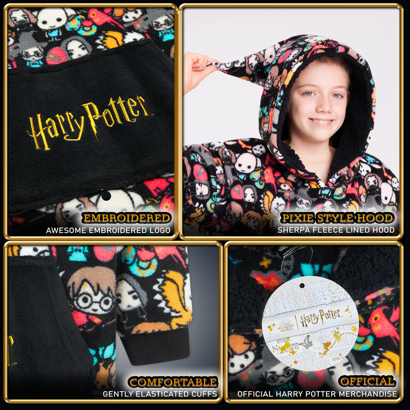 Harry Potter Oversized Hoodie Blanket for Kids, Gifts for Girls Boys