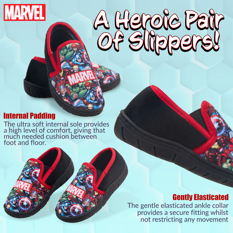 Marvel Spiderman Boys Slippers, Avengers Slippers for Boys