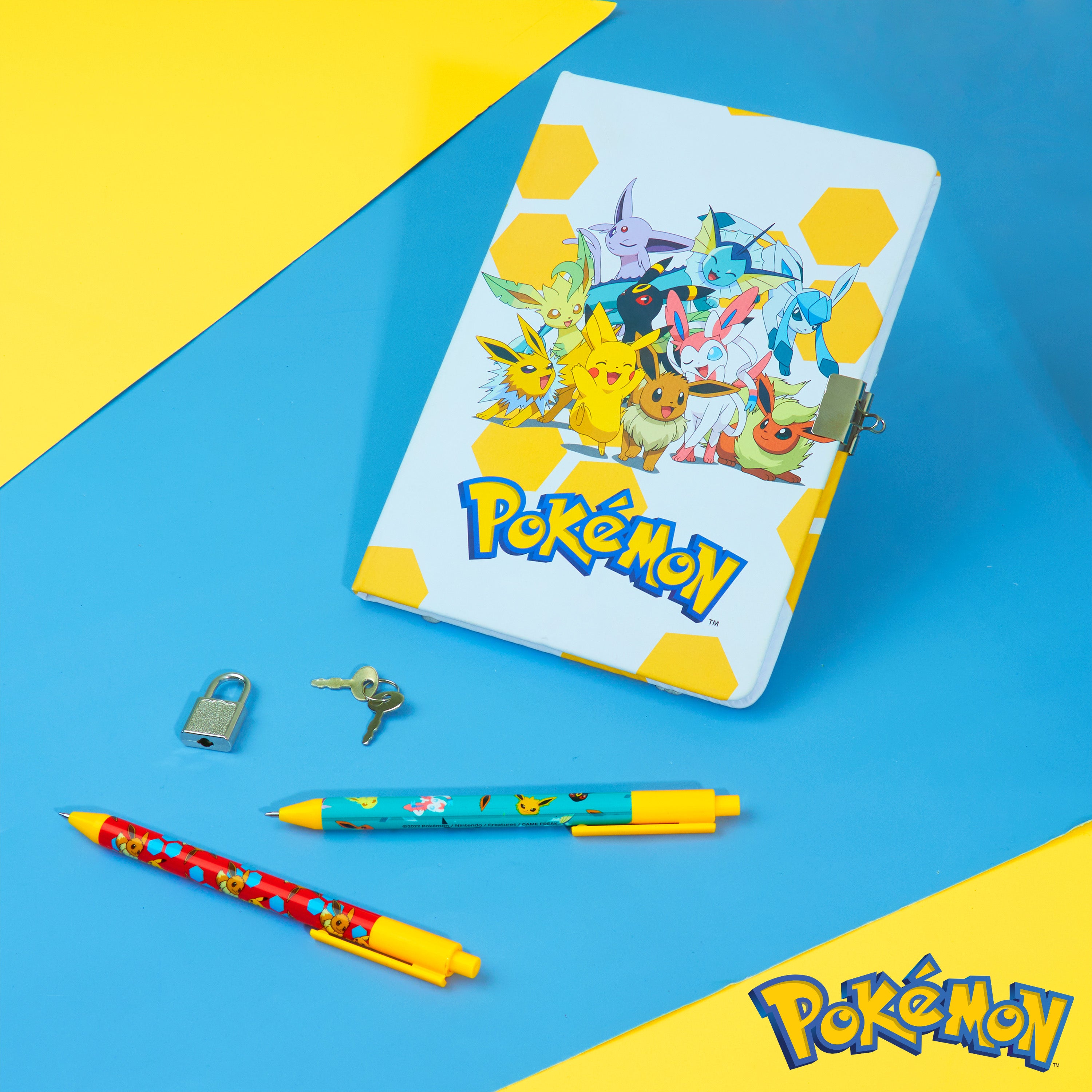 Pokemon Stationery Set Secret Dairy for Girls and Boys Notebook and Pen Set - Get Trend