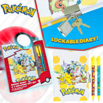 Pokemon Stationery Set Secret Dairy for Girls and Boys Notebook and Pen Set - Get Trend
