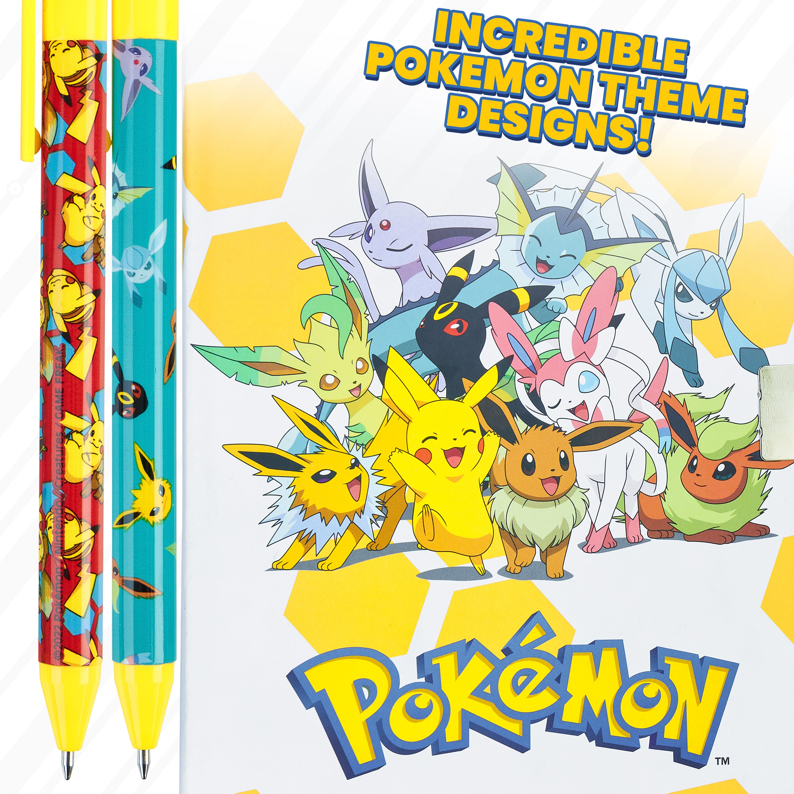Pokemon Stationery Set Secret Dairy for Girls and Boys Notebook and Pen Set - Get Trend