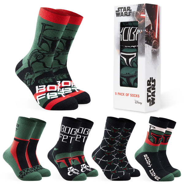 The Mandalorian Mens Socks Boba Fett Socks Pack of 5 - Get Trend