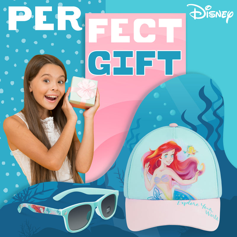 Disney Baseball Cap and Kids Sunglasses for Girls - The Little Mermaid - Get Trend