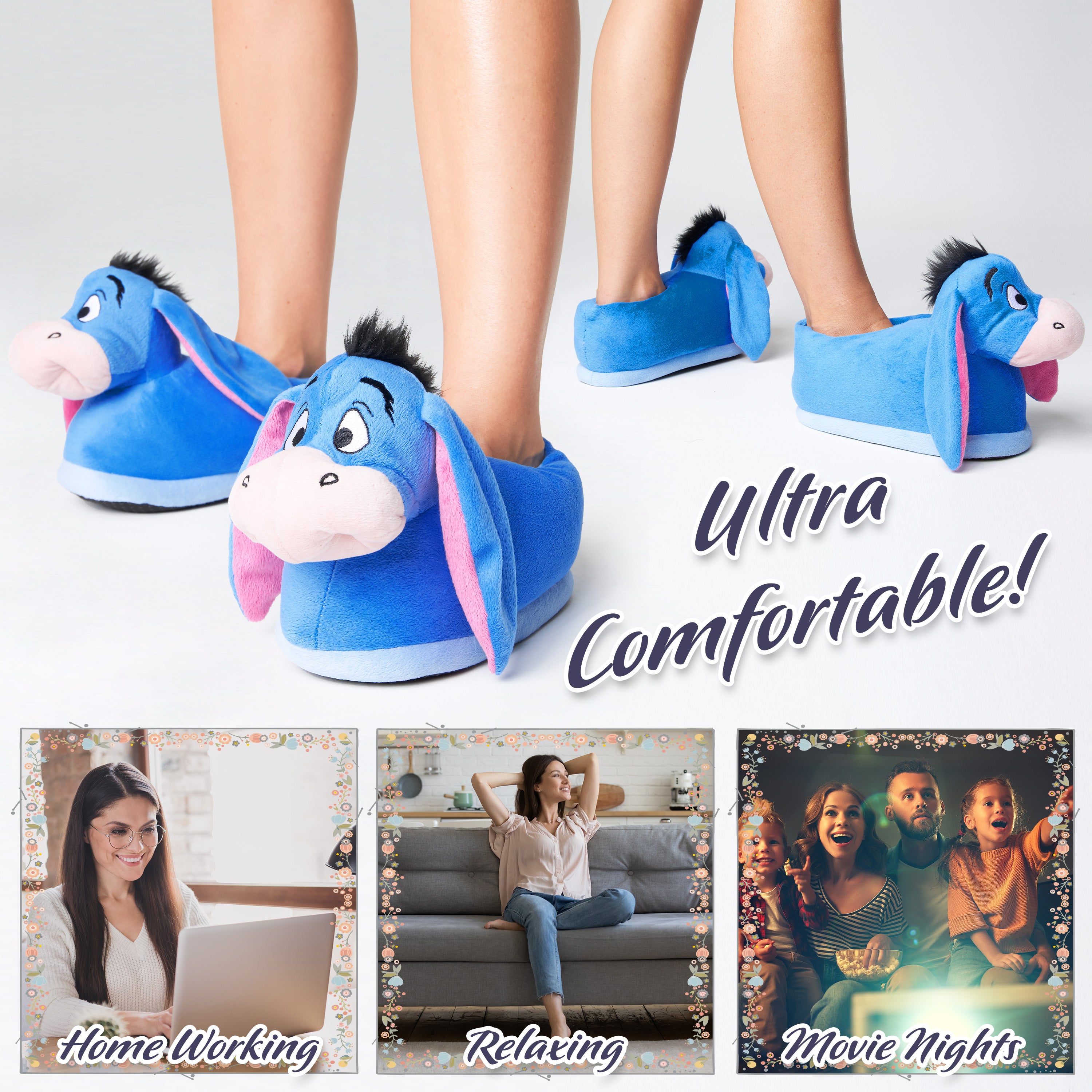 Disney Slippers Women, Plush Ladies Slippers, Eeyore Gifts - Get Trend