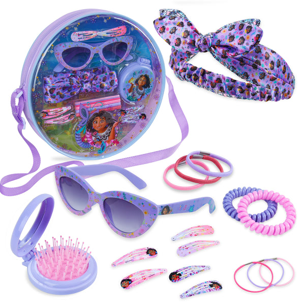 Disney Girls Handbag with Encanto Hair Accessories & Sunglasses - Get Trend