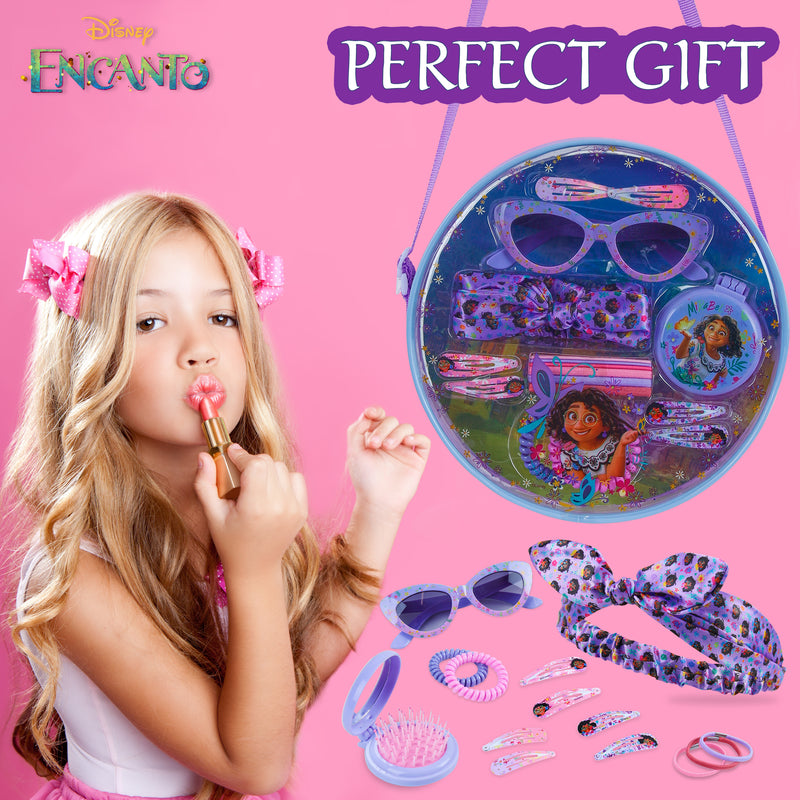 Disney Girls Handbag with Encanto Hair Accessories & Sunglasses