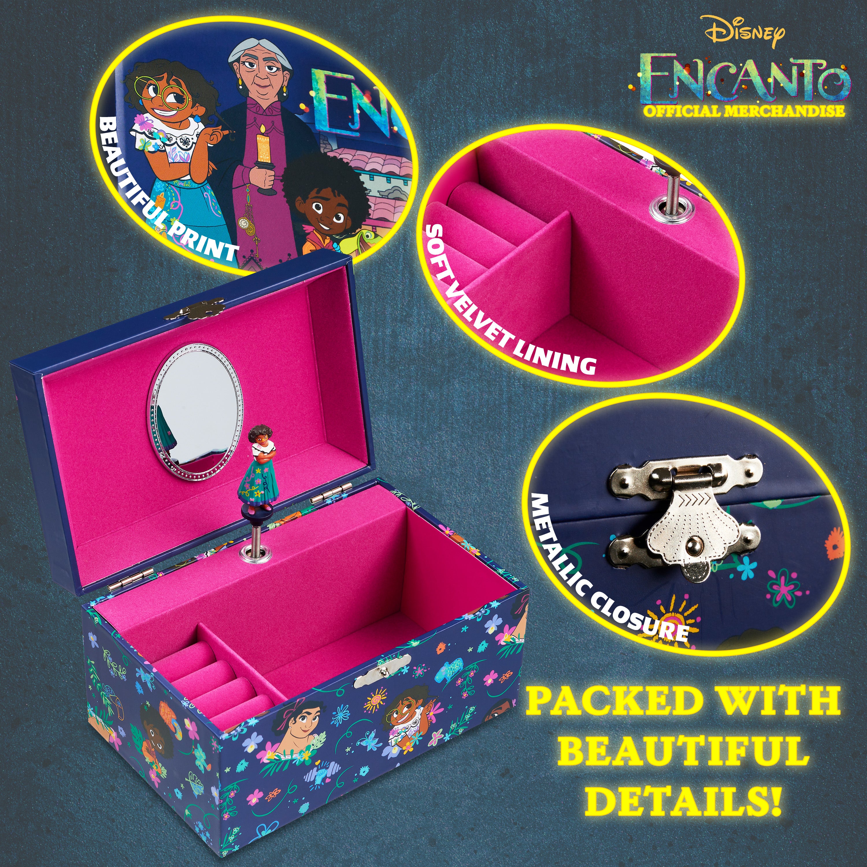 Disney Encanto Musical Jewellery Box for Girls - Get Trend