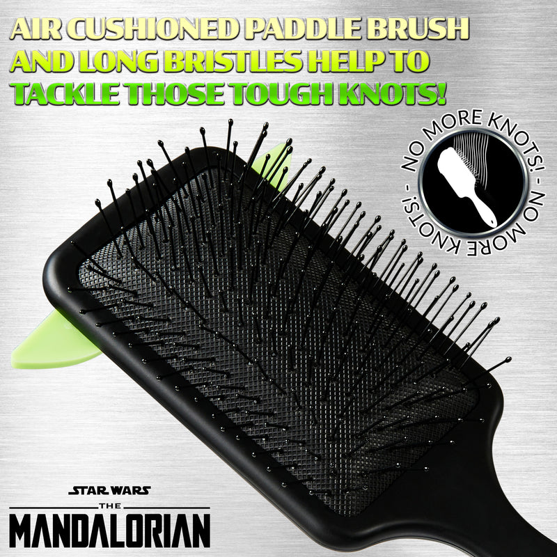 The Mandalorian Detangle Hair Brush for Women Teens Girls, Baby Yoda Paddle Brush