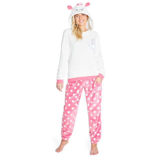 Disney Pyjamas for Women, Fluffy Ladies Fleece Pyjamas - MARIE - Get Trend