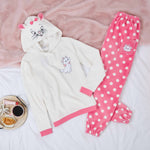 Disney Pyjamas for Women, Fluffy Ladies Fleece Pyjamas - MARIE - Get Trend
