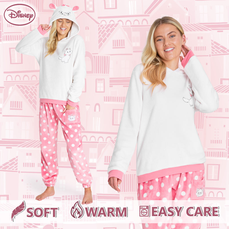 Disney Pyjamas for Women, Fluffy Ladies Fleece Pyjamas - MARIE
