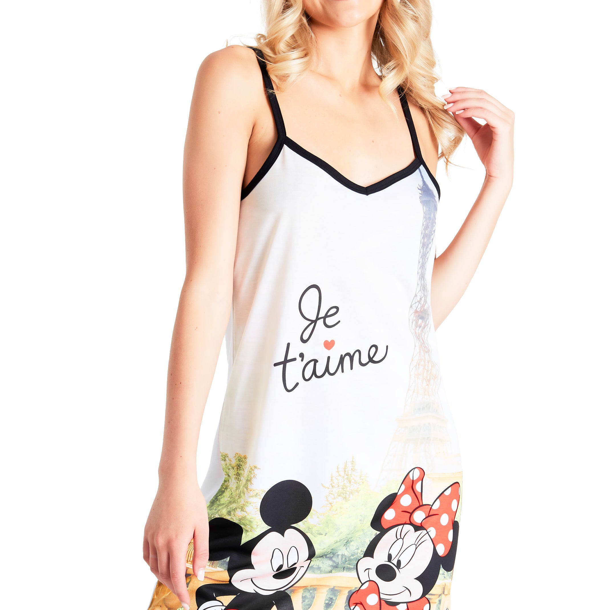 Disney Nighties for Women Strap Nightdress Mickey Minnie - Get Trend