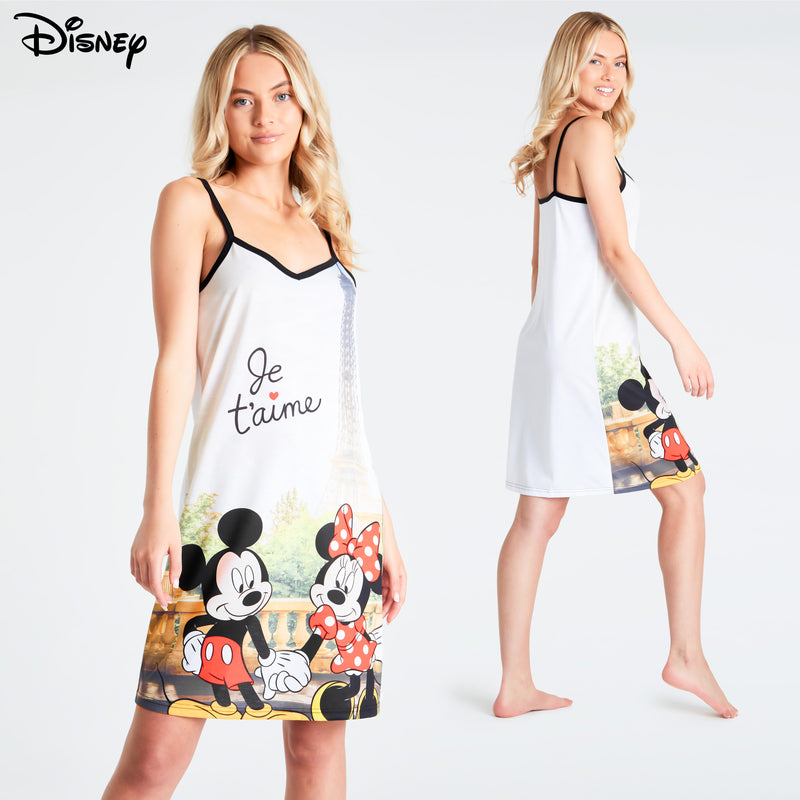 Disney Nighties for Women Strap Nightdress Mickey Minnie