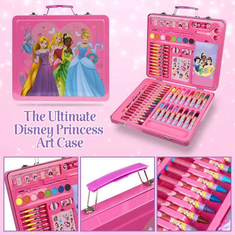 Disney Princess Art Set, Arts and Crafts for Kids 60 Pieces Colouring Sets - Get Trend
