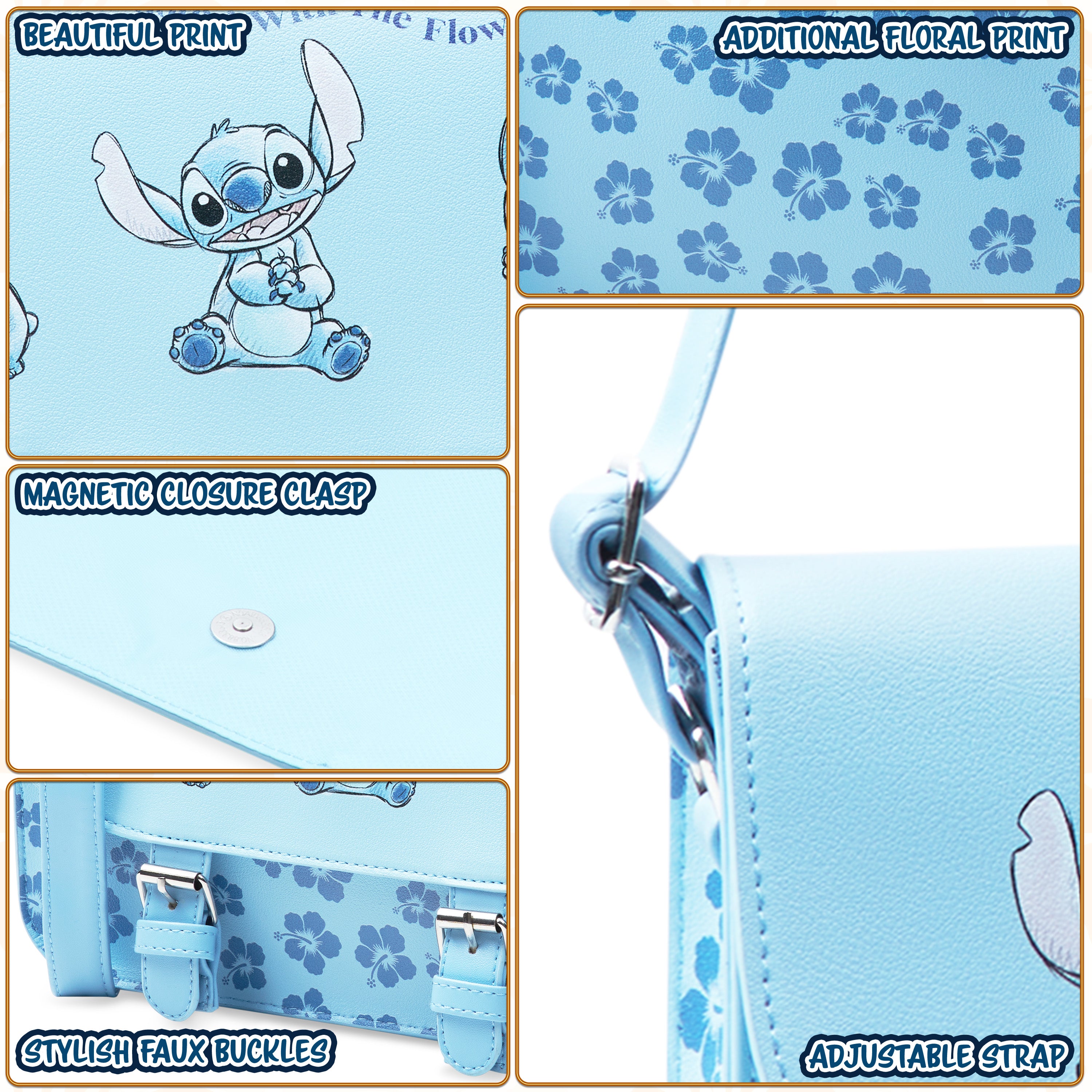 Disney Stitch Bag for Girls, Lilo and Stitch Cross Body Bag - Get Trend