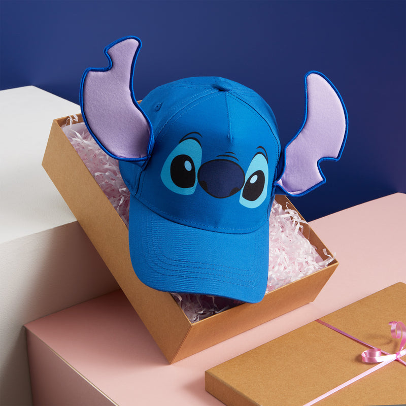 Disney Stitch Baseball Cap Girls Summer 3D Cap for Girls Stitch Gifts for Girls (Blue) - Get Trend