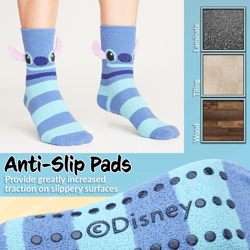 Disney Fluffy Socks Women, Stitch Multipack Slipper Socks, Stitch Gift