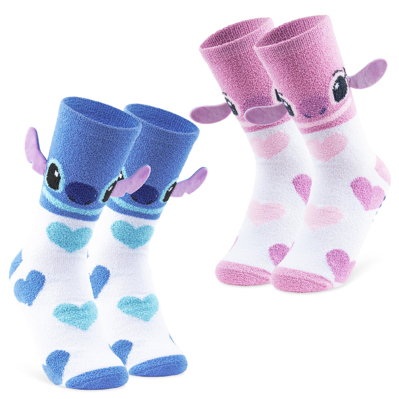 Disney Fluffy Socks Women, Stitch Multipack Slipper Socks, Stitch Gifts