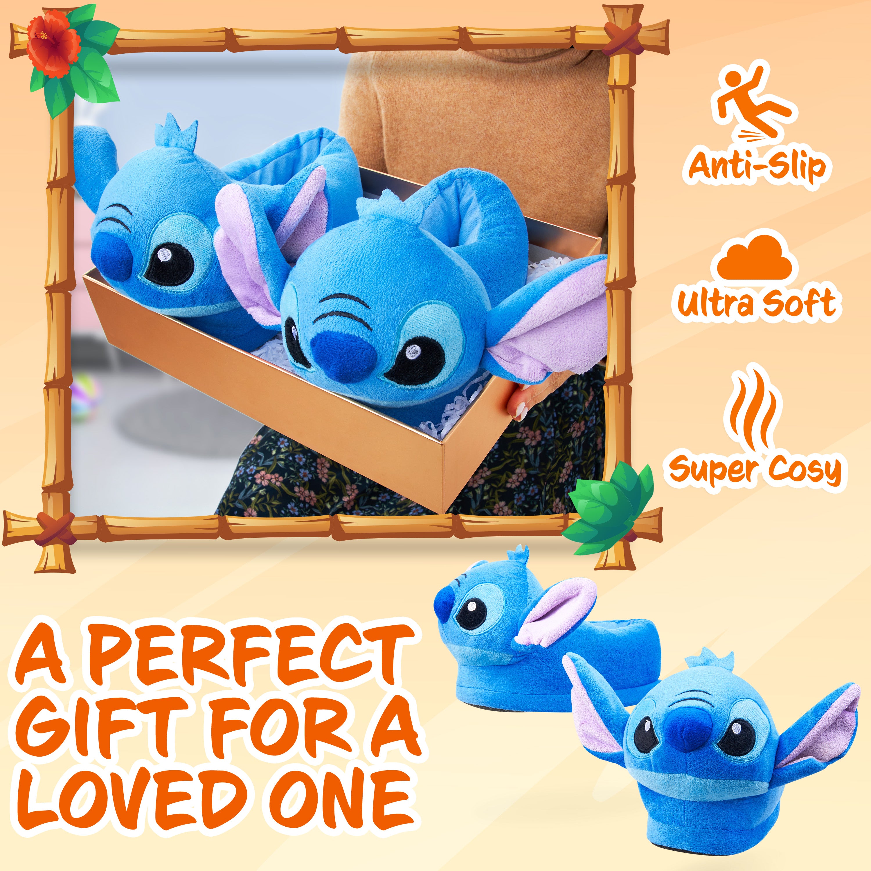 Disney Slippers Women, Plush Ladies Slippers, Stitch - Get Trend