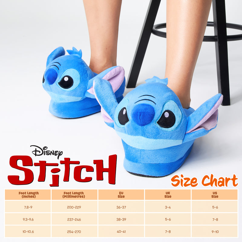 Disney Slippers Women, Plush Ladies Slippers, Stitch - Get Trend
