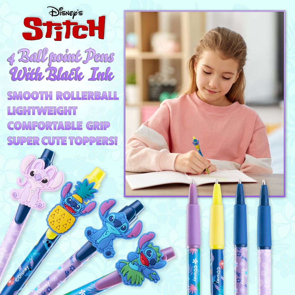 Disney Stitch Sleepy Stitch Pen Set - 4 Pack