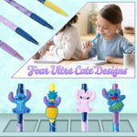 Disney Cute Pens - 4 Pack Stitch Novelty Pens - Lilo and Stitch Gifts - Get Trend