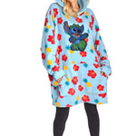 Disney Hoodie Blanket, Sherpa Fleece Oversized Hoodie, Eeyore Stitch Gifts - Get Trend