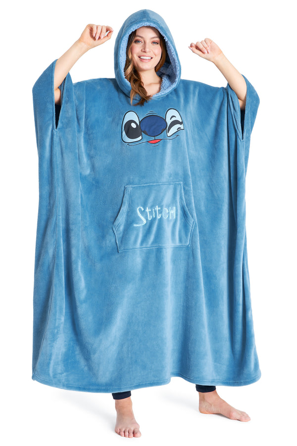 Disney Hoodie Blanket, Sherpa Fleece Oversized Hoodie, Stitch Gifts - Get Trend