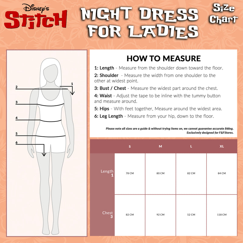 Disney Stitch Nightdress Cotton Strappy Nightie Stitch Gifts for Women - Get Trend