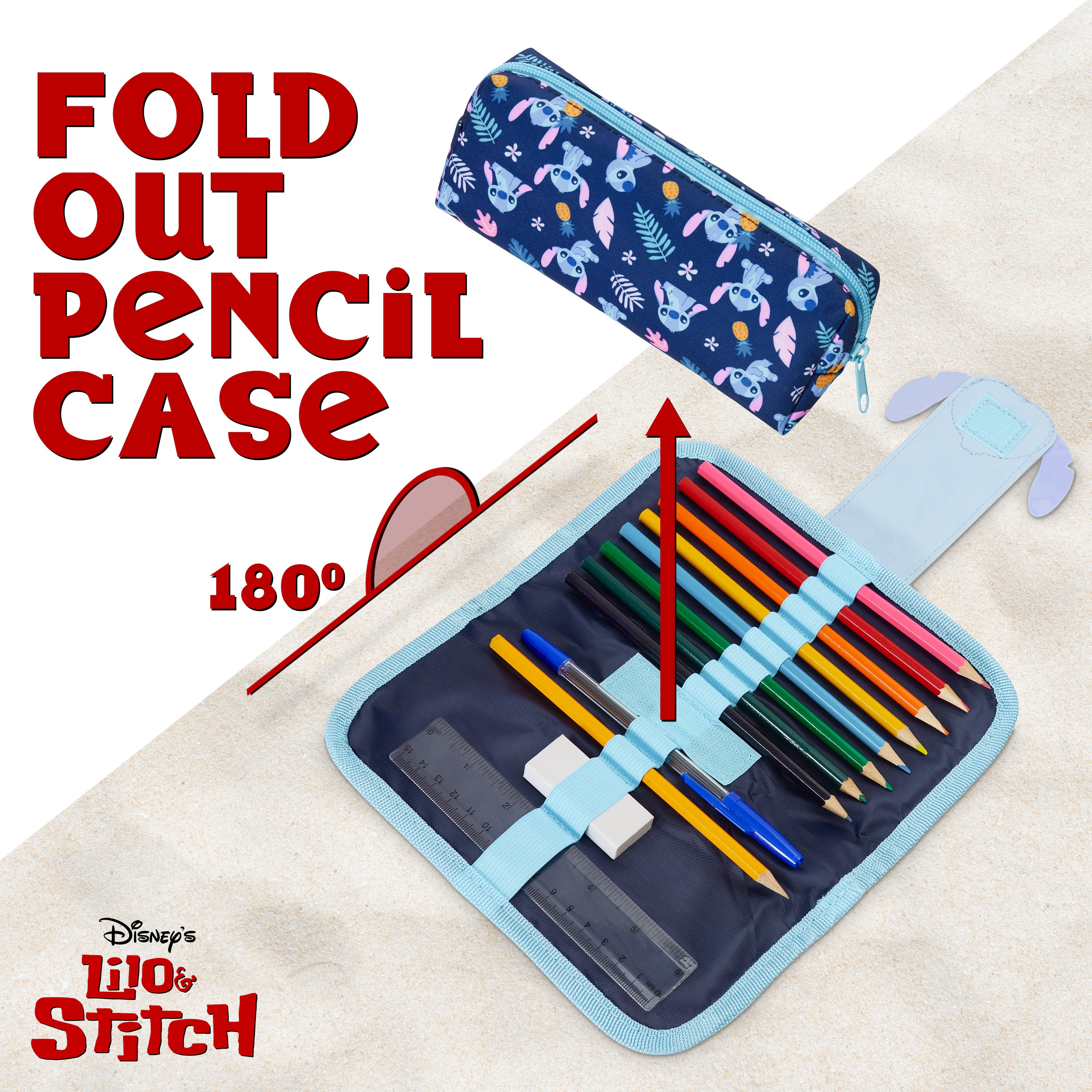 Disney Pencil Case for Girls Stitch Pencil Cases for Kids with Stationery - Get Trend