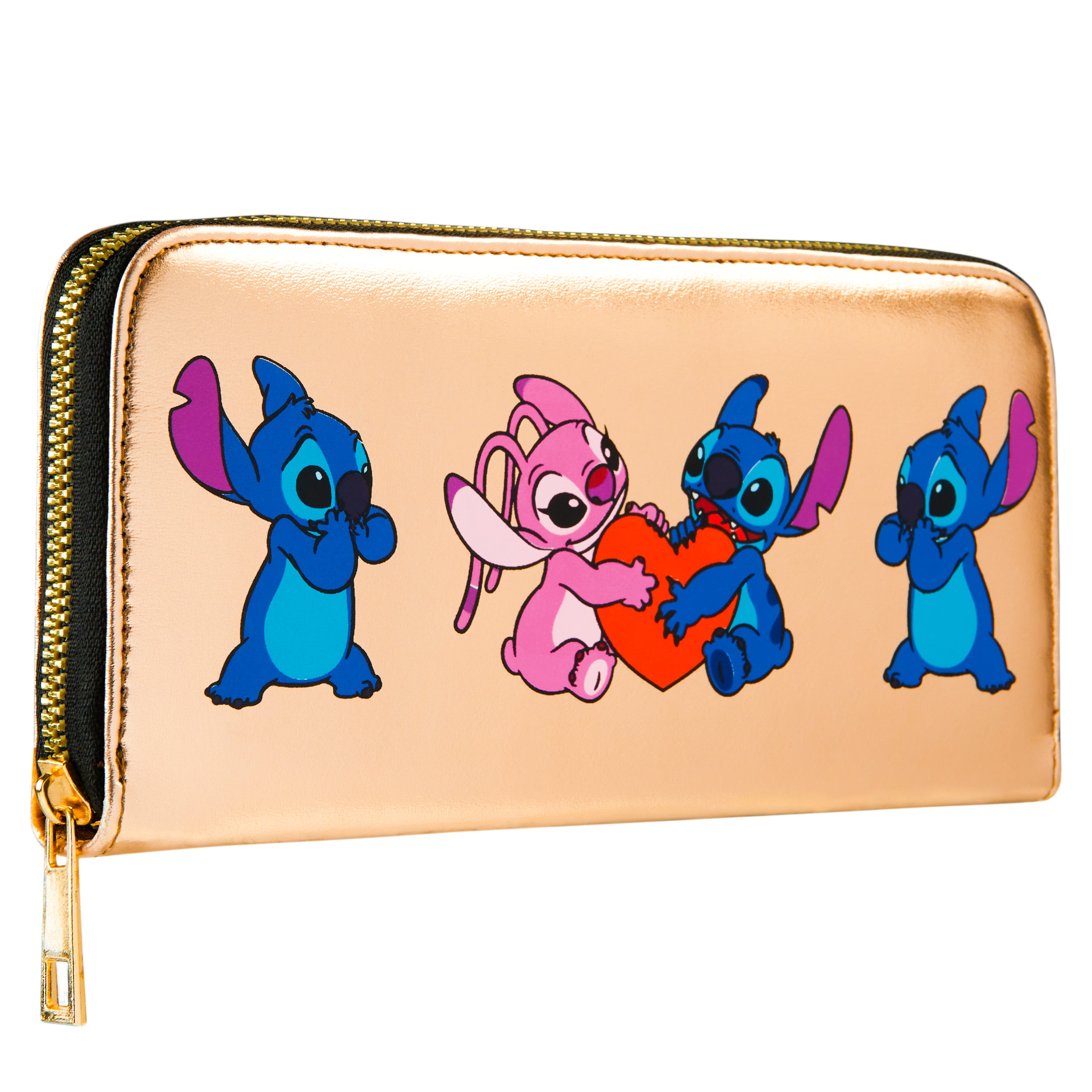 Disney Purses for Women, Stitch Coin Purse with Card Slots, Gifts for Women (Gold) - Get Trend
