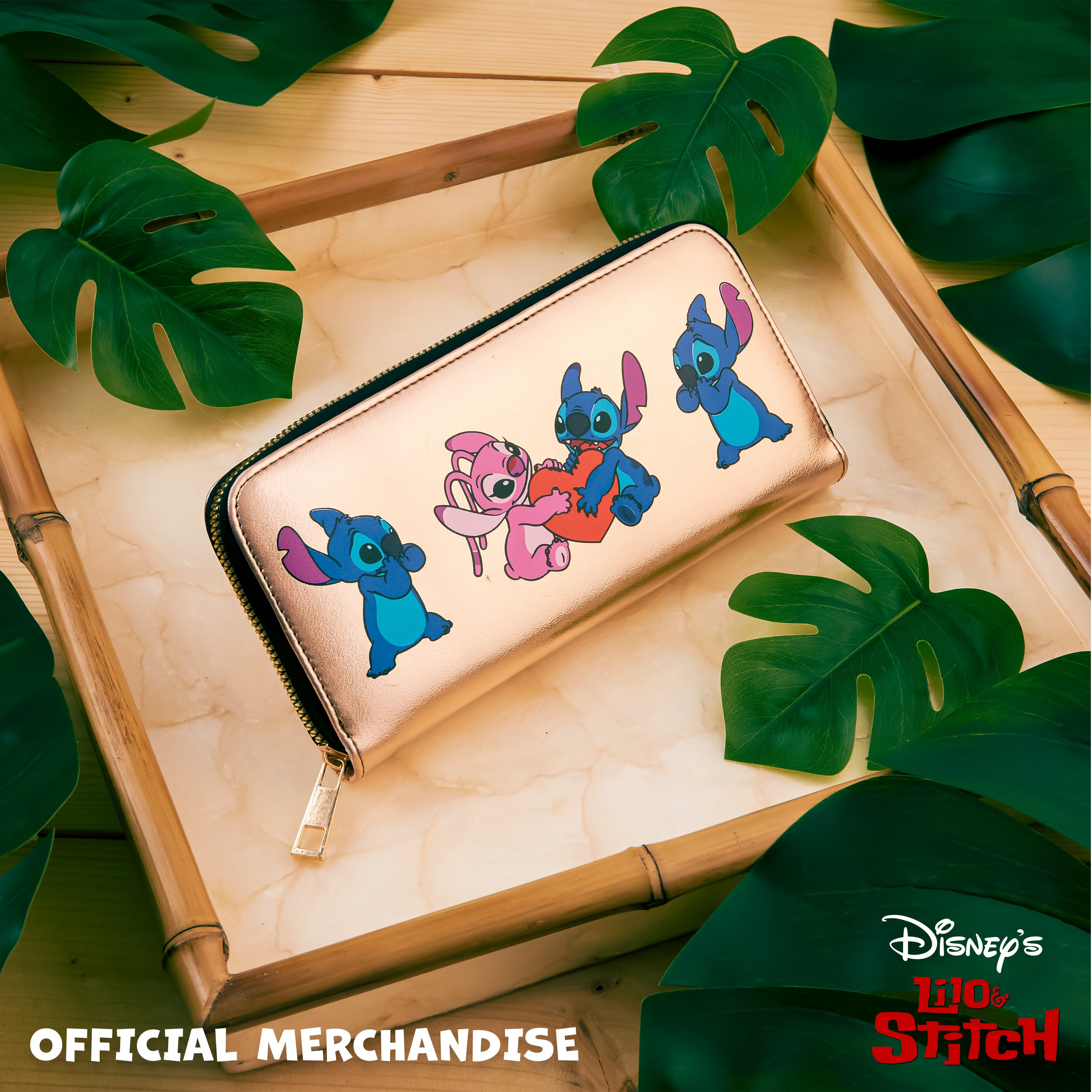Disney Purses for Women, Stitch Coin Purse with Card Slots, Gifts for Women (Gold) - Get Trend