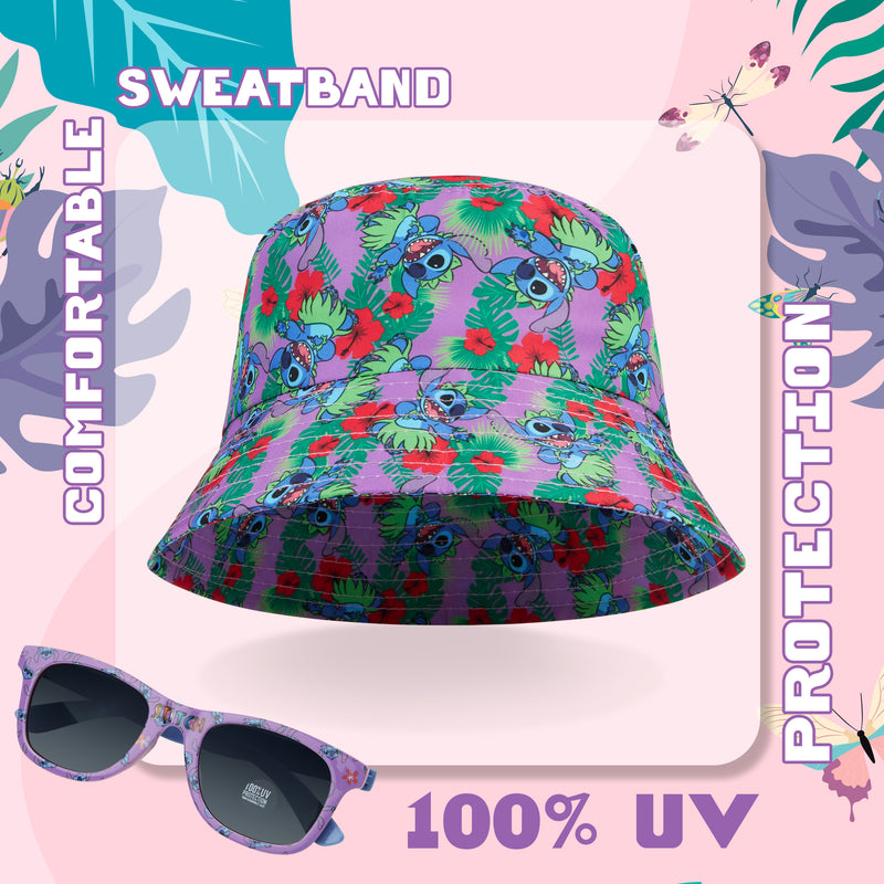 Disney Stitch Sunglasses and Bucket Hat & Sunglasses
