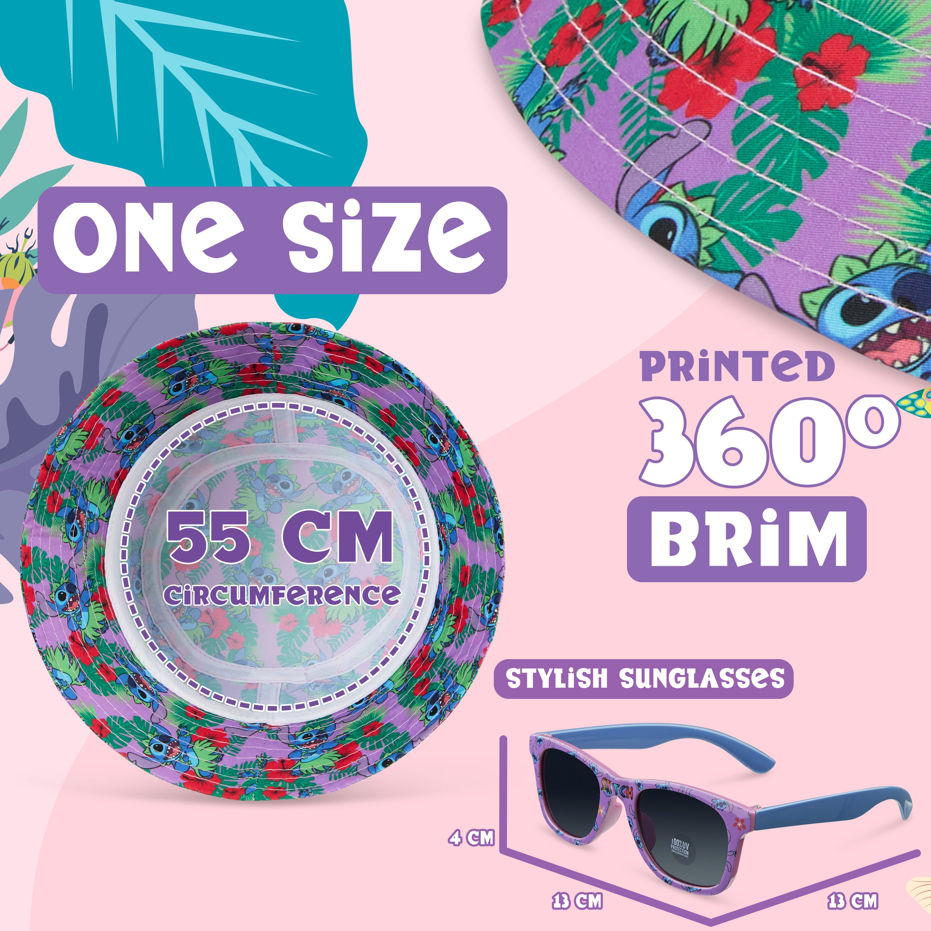 Disney Stitch Sunglasses and Bucket Hat & Sunglasses - Get Trend