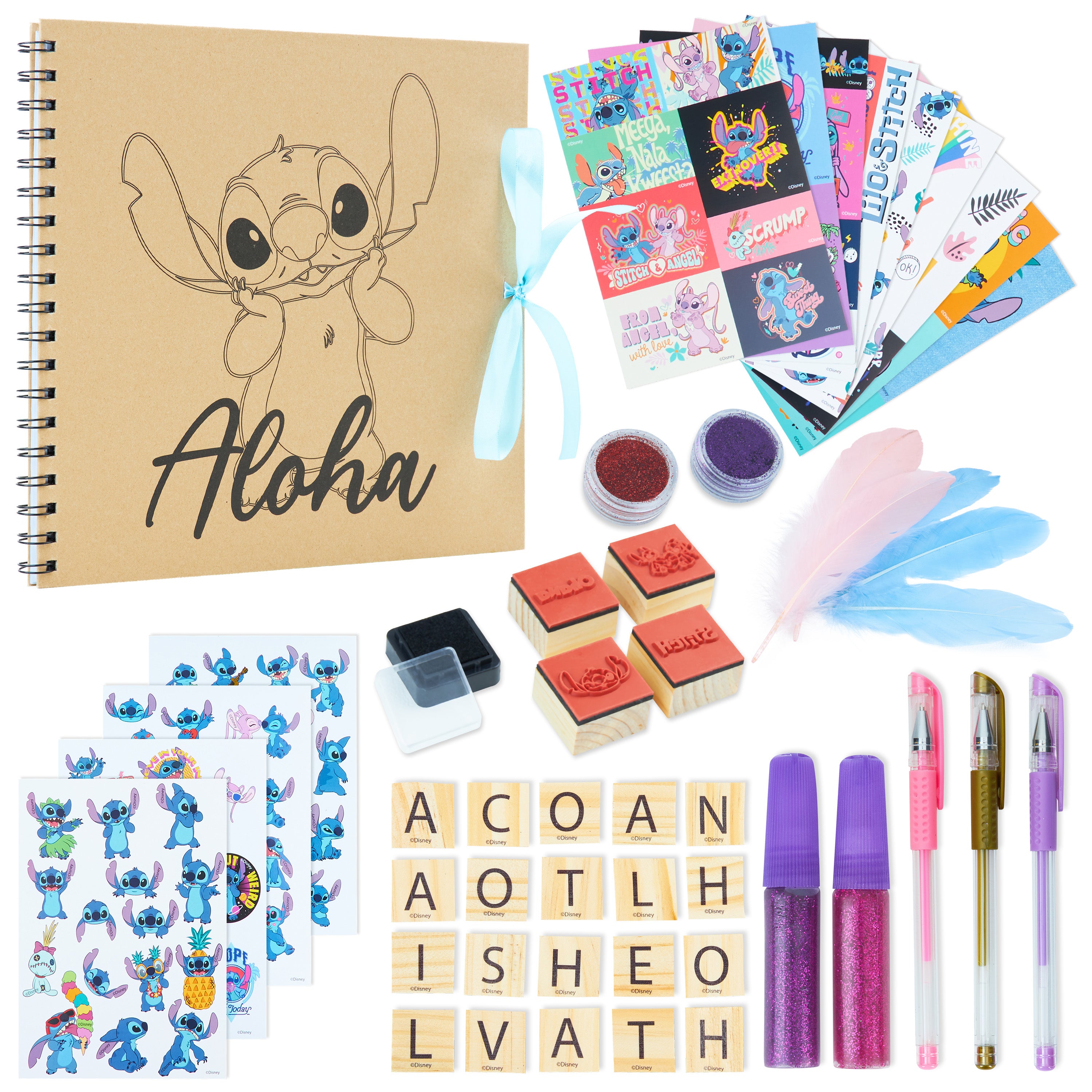Disney Stitch Scrapbook Kit for Kids, Scrapbooking Accessories - Get Trend