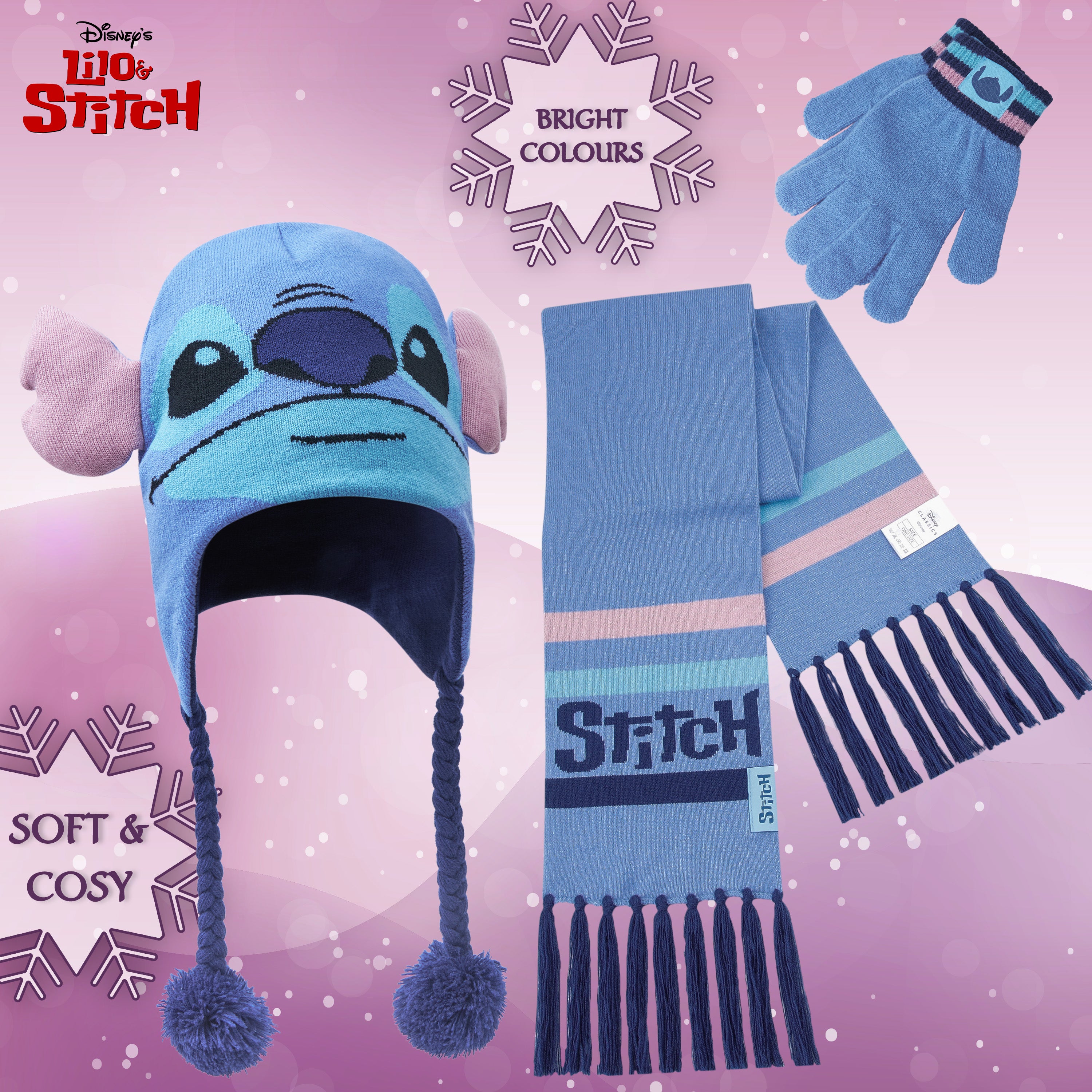 Disney Beanie Hat Scarf and Gloves Set Kids - Get Trend