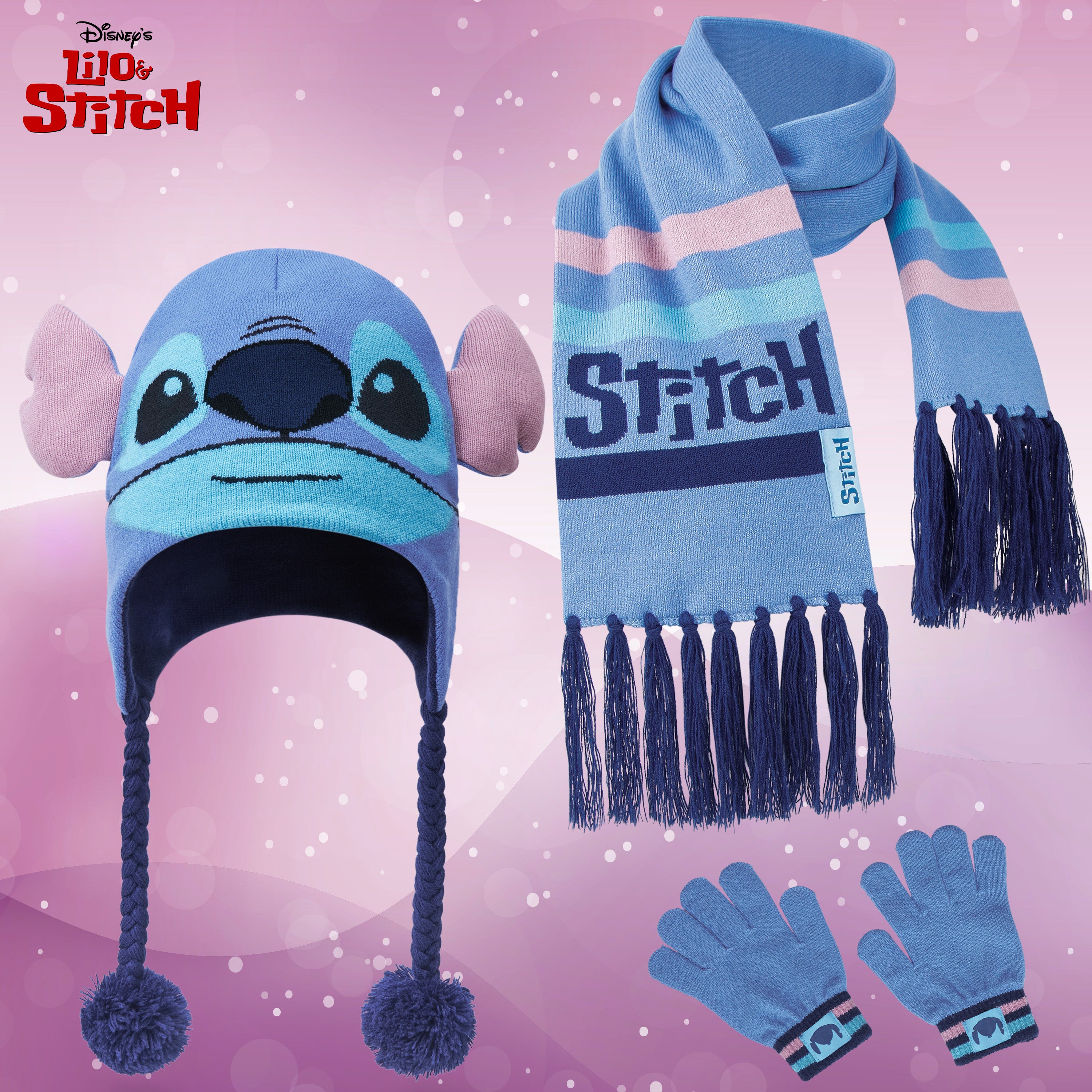 Disney Beanie Hat Scarf and Gloves Set Kids - Get Trend