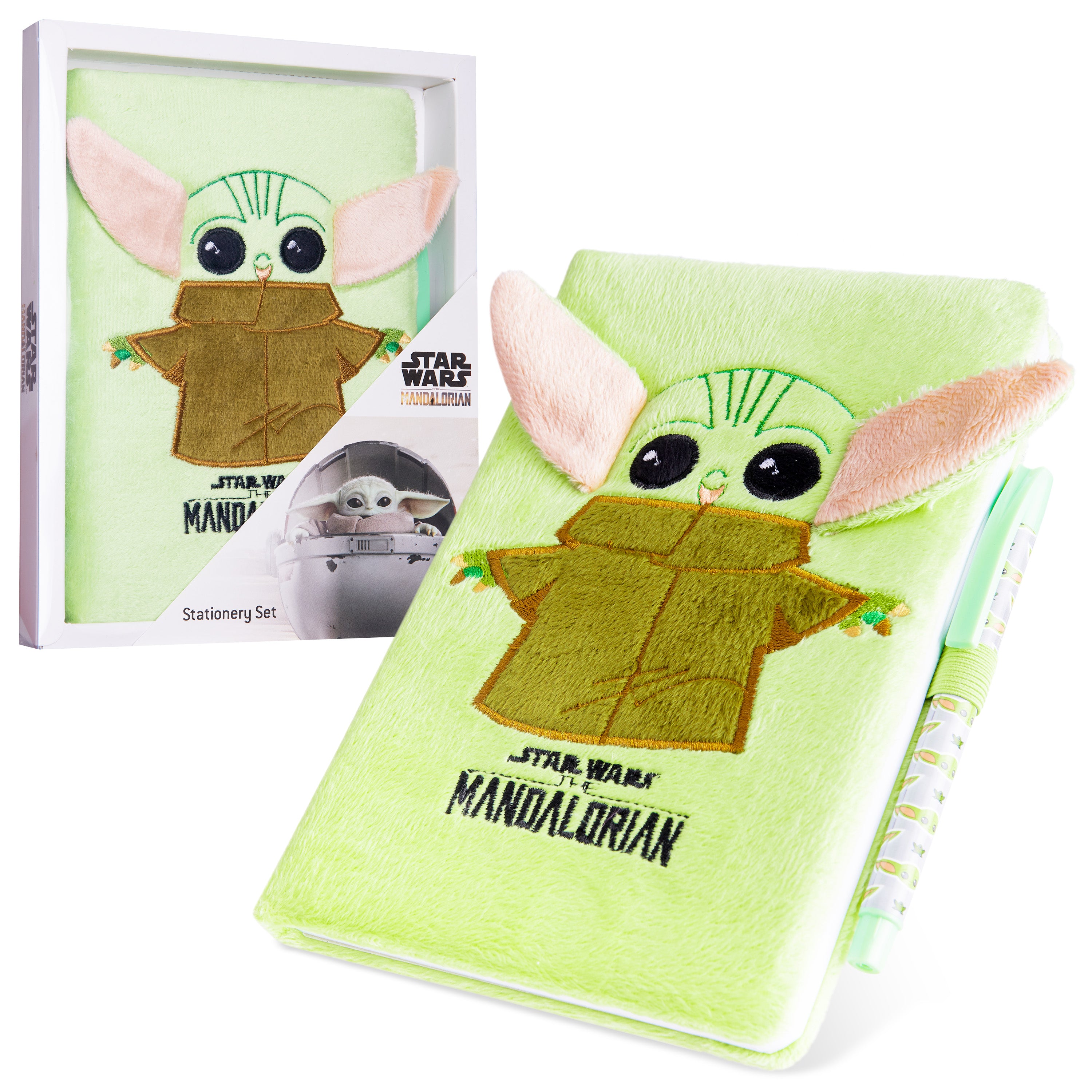 Notebook Set Boy The Mandalorian A5 Notebook and Pen Set for Boys Girls Teens, Baby Yod ...